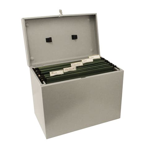 long metal file box|metal filing box tesco.